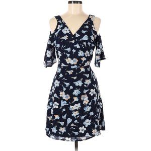MI AMI Floral Wrap Mini Dress